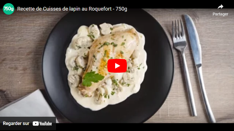 Cuisse de lapin au roquefort